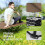 Outsunny Outsunny Double Camping Folding Cot Portable Sleeping Bed, Charcoal Khaki 4