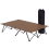 Outsunny Outsunny Double Camping Folding Cot Portable Sleeping Bed, Charcoal Khaki 2