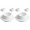 6Pièces Bols À Dip Blancs Céramique Usage Cuisine Simples Élégants 4