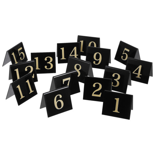 75Pièces Signalétique De Table Noire En Double-Face 1