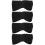 4Pcs Black Protective Headband Breathable Ear Covers for Winter Riding 10