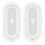 3Pairs Classic Design Transparent Plastic Range Hood Light Covers 1