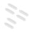3Pairs Classic Design Transparent Plastic Range Hood Light Covers 7