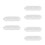 3Pairs Classic Design Transparent Plastic Range Hood Light Covers 5