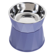 4Pcs Dark Blue Elevated Cat Bowls Detachable Raised Food Bowls