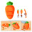 1Ensemble Ensemble Bébé Silicone Carotte Portable 6
