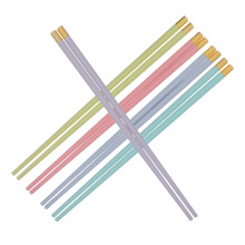 15Pairs Practical Pet Reusable Chopsticks Assorted Colors Kitchen Gift