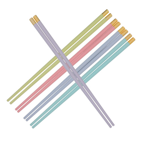 15Pairs Practical Pet Reusable Chopsticks Assorted Colors Kitchen Gift