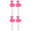 4Pcs Floating Pool Thermometer ABS Flamingo Shape Multi-Use Water Temp 7