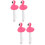 4Pcs Floating Pool Thermometer ABS Flamingo Shape Multi-Use Water Temp 9