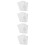 4Sets Foldable White Tri Fold Poster Boards with Double-Sided Tape 10