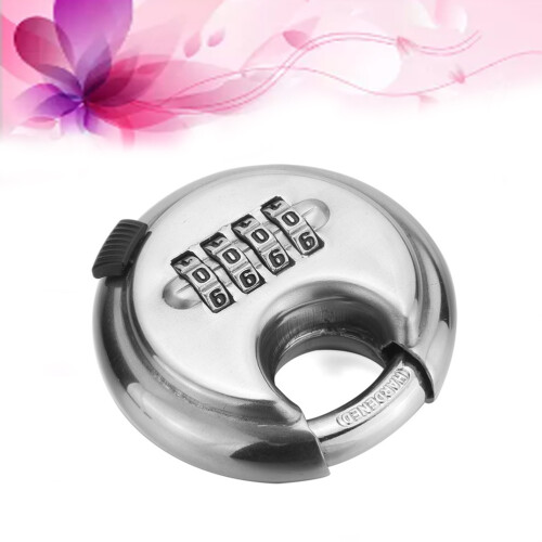 3Pièces Cadenas Chiffres Argent Compact Verrouillage Sécurisé 1