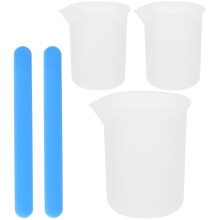 1Ensemble Tasses Silicone Antiadhésives Pour Mélange Résine Artisanal