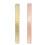1set Vintage Brass Ruler School Ruler Straight Ruler 2pcs 1