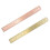 1set Vintage Brass Ruler School Ruler Straight Ruler 2pcs 11