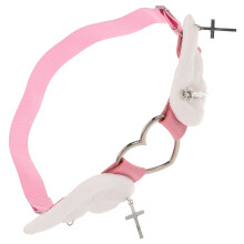 5Pcs Bridal Leg Garters Pink Adjustable PU Angel Wing Accessories