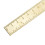 1set Vintage Brass Ruler School Ruler Straight Ruler 2pcs 4