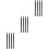 12Pcs Black Witch Broom Replacement Poles Plastic Rods for Performance 7