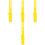 4Pcs Yellow Plastic Paint Stirring Sticks Manual Mixing Tools for Home 4