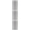 12Pcs Black Witch Broom Replacement Poles Plastic Rods for Performance 10