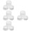 4Sets White PP Multi-Use Bath Ball Mold Kit for DIY Soap and Salt Ball 9