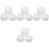 4Sets White PP Multi-Use Bath Ball Mold Kit for DIY Soap and Salt Ball 5