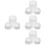 4Sets White PP Multi-Use Bath Ball Mold Kit for DIY Soap and Salt Ball 8