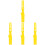 4Pcs Yellow Plastic Paint Stirring Sticks Manual Mixing Tools for Home 3