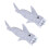 6Pcs Light Grey Lizard Shark Suit Felt Party Pet Costume Comfortable 1