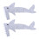 6Pcs Light Grey Lizard Shark Suit Felt Party Pet Costume Comfortable 2