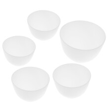 25Pcs White Silicone Facial Mask Bowls for Beauty Spa and Salon Use