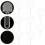 8Pièces Éventails Ronds PVC Blancs Pour Peinture DIY 8