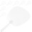 8Pièces Éventails Ronds PVC Blancs Pour Peinture DIY 10