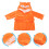Towel Bébé Orange Coton Animal Confortable 4