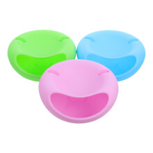 6Pcs Dry Food Bowl with Phone Support Multipurpose Snack Dish Colorful