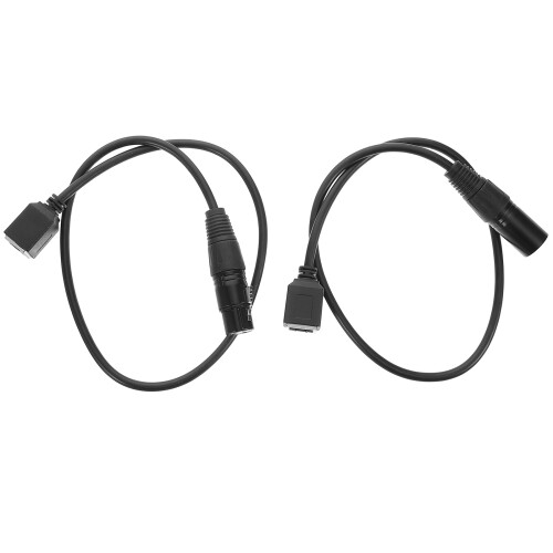 8Pièces Câbles D'éclairage Dj Multiusage En PVC Noir Pour Scène 1