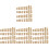 4Sets Durable Golden Heat Set Threaded Inserts for Plastic 3D Printing 2