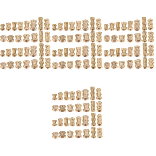 4Sets Durable Golden Heat Set Threaded Inserts for Plastic 3D Printing 2