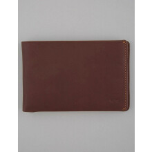 Unisex Bellroy Slim Travel Wallet Brown Black Leather Passport