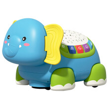 2St Baby Kruip Speelgoed Plastic Blauwe Olifant Educatief Speelplezier