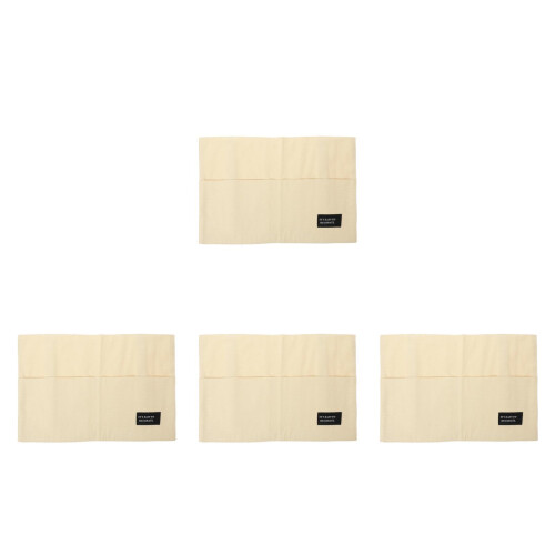 4Pcs Dormitory Bedside Hanging Storage Pouch Cotton Organizer 1