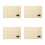 4Pcs Dormitory Bedside Hanging Storage Pouch Cotton Organizer 5