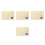 4Pcs Dormitory Bedside Hanging Storage Pouch Cotton Organizer 4