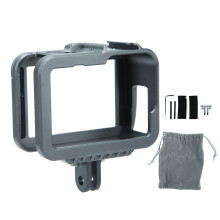 Carcasă durabilă pentru cameră GoPro, din aliaj de aluminiu CNC, rezistentă la șocuri și căderi, cu suport dublu pentru patina rece și filet