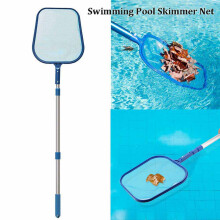 Skimmernetz für Schwimmbecken, verstellbare Poolstange für einfache Poolreinigung, verstärkter Rahmen für Langlebigkeit und Stabilität bei