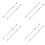 8Pièces Pinceaux Eyeliner Silkworm Bois Pratique Pour 5