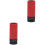 2Pièces Douille Écrou Roue Impact 21Mm 1/2 -V Rouge 5