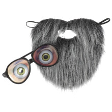 2Ensembles Et Barbe Couleur Assortie Pour Fête