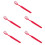 5Pièces Accessoires Brosse À Dents Rouge Prop Décor Festif 8