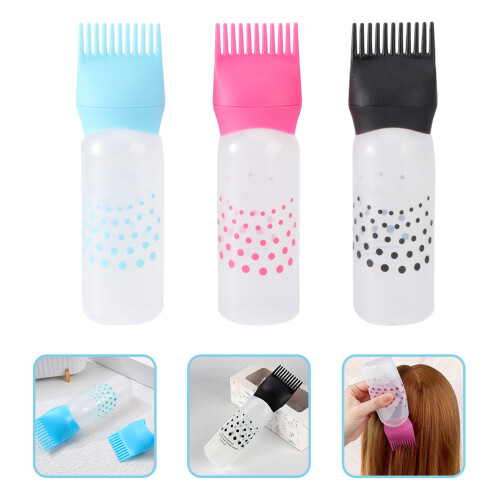 18Pcs Hair Coloring Root Comb Bottles Durable Plastic Applicator 2